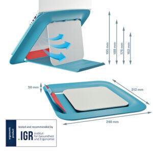 LAPTOPSTANDAARD LEITZ ERGO COSY BLAUW