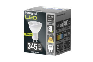 LEDLAMP INTEGRAL GU10 2700K WARM WIT 3.6W 390LUMEN