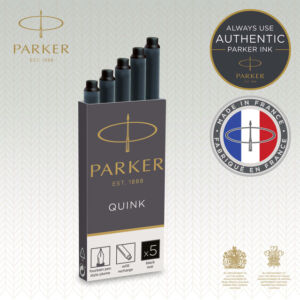 INKTPATROON PARKER QUINK BLAUW-ZWART