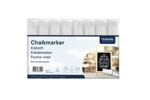 KRIJTSTIFT EUROPEL 15MM WIT ETUI 8 STUKS
