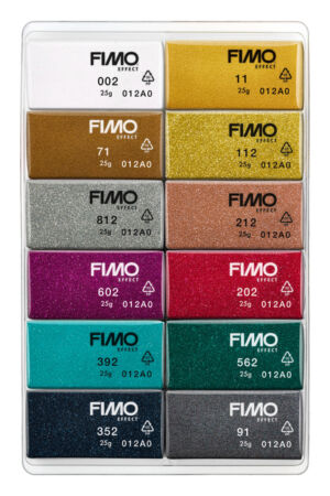 STAEDTLER FIMO EFFECT COLOUR PACK 12 SPARKLE COL.