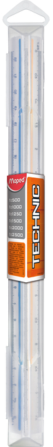 SCHAALSTOK MAPED DRIEHOEKIG 1:500TM2000