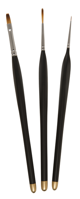 PENSELENSET ZAHN MODELBOUW 3-DELIG