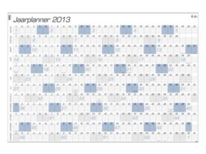 Jaarplankalender 2027 Quantore A1 84x57cm