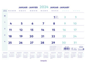 1-Maandskalender 2027 Brepols 43x31.5cm