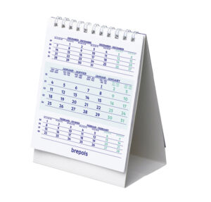 3-Maandsbureaukalender 2027 Brepols 10.5x13cm